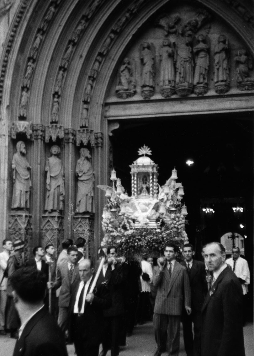 viatje de la mare de deu de la font a Valencia en 1954